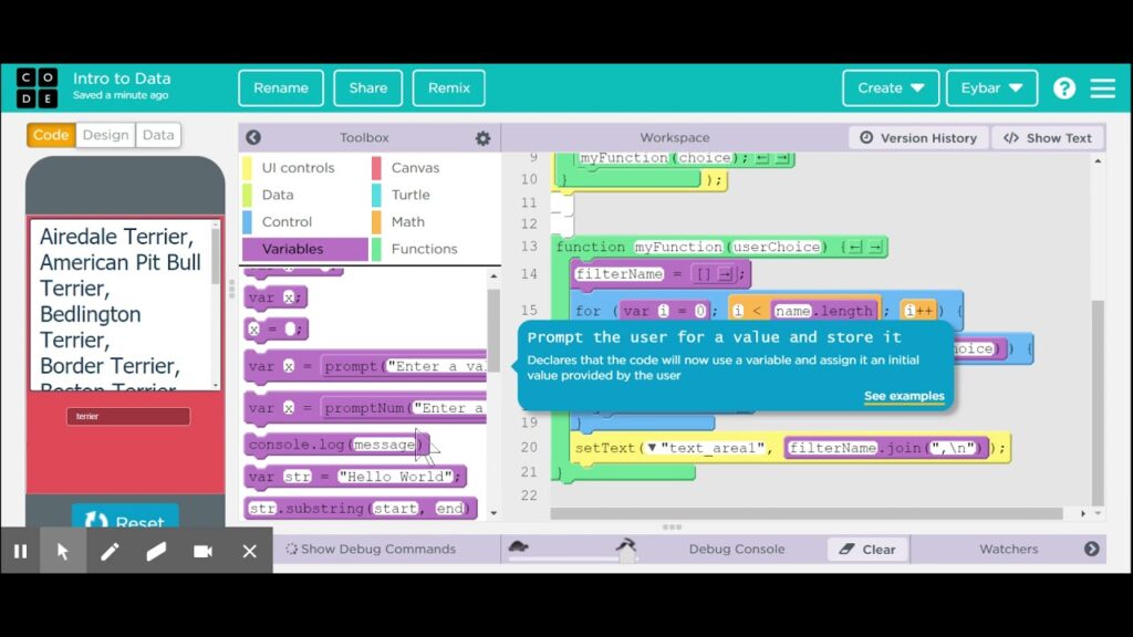 App Lab Course Details - Junior Coders